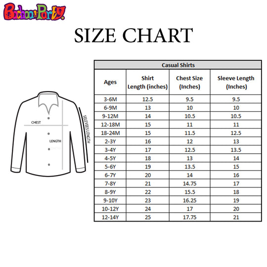 Boys Casual Shirt Print Strip