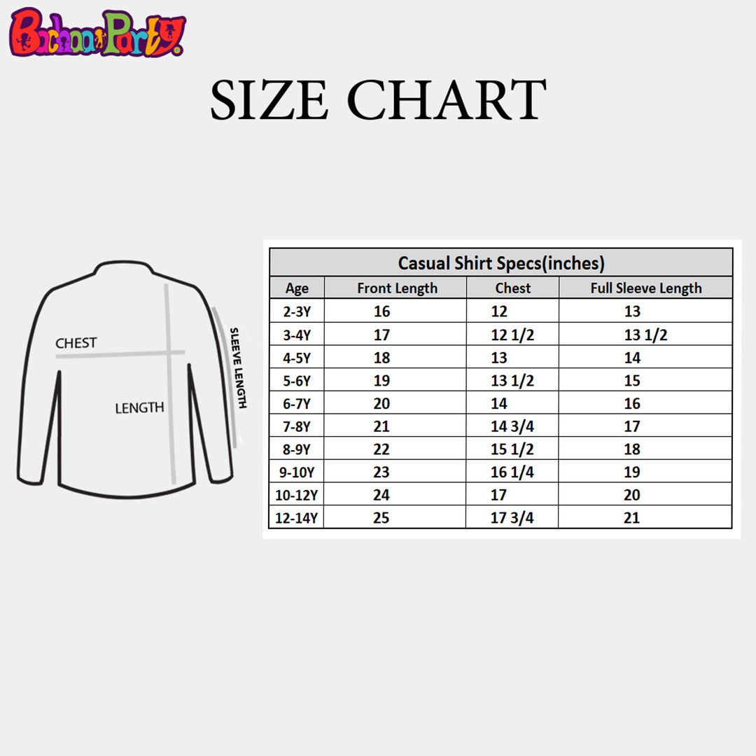 Boys Oxford Casual Shirt-Peach