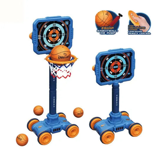 Mobile Target Vehicle Throwing Basketball Set
