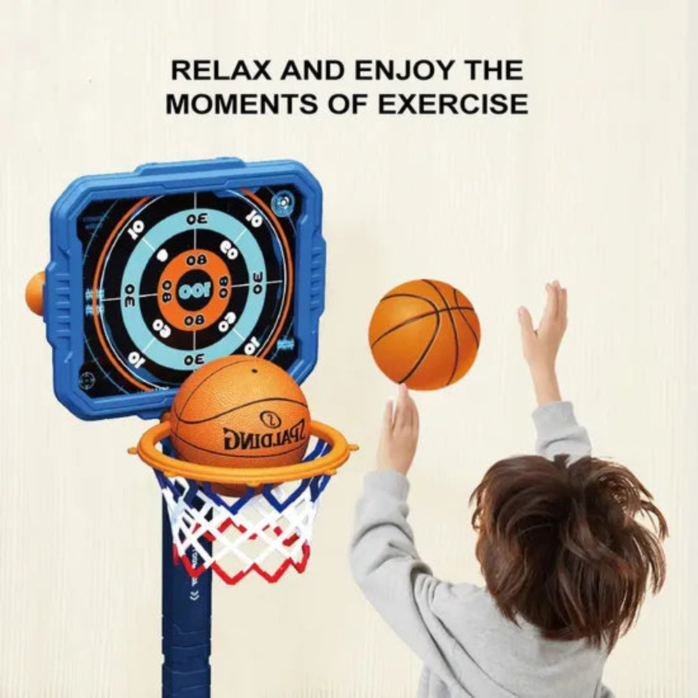 Mobile Target Vehicle Throwing Basketball Set