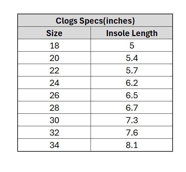 Boys Clogs 022-3-GREY