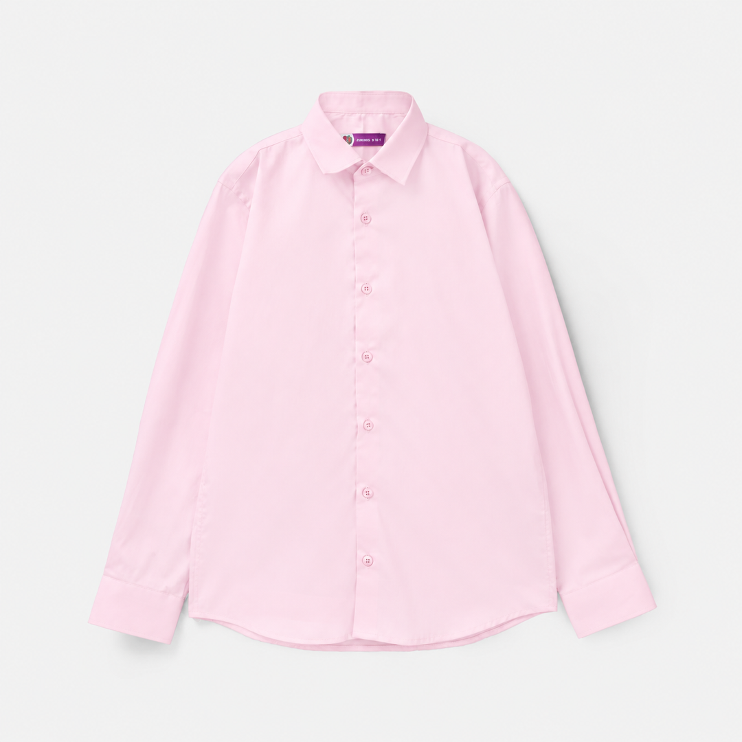 Boys Cotton Poplin Formal Shirt (Pink)