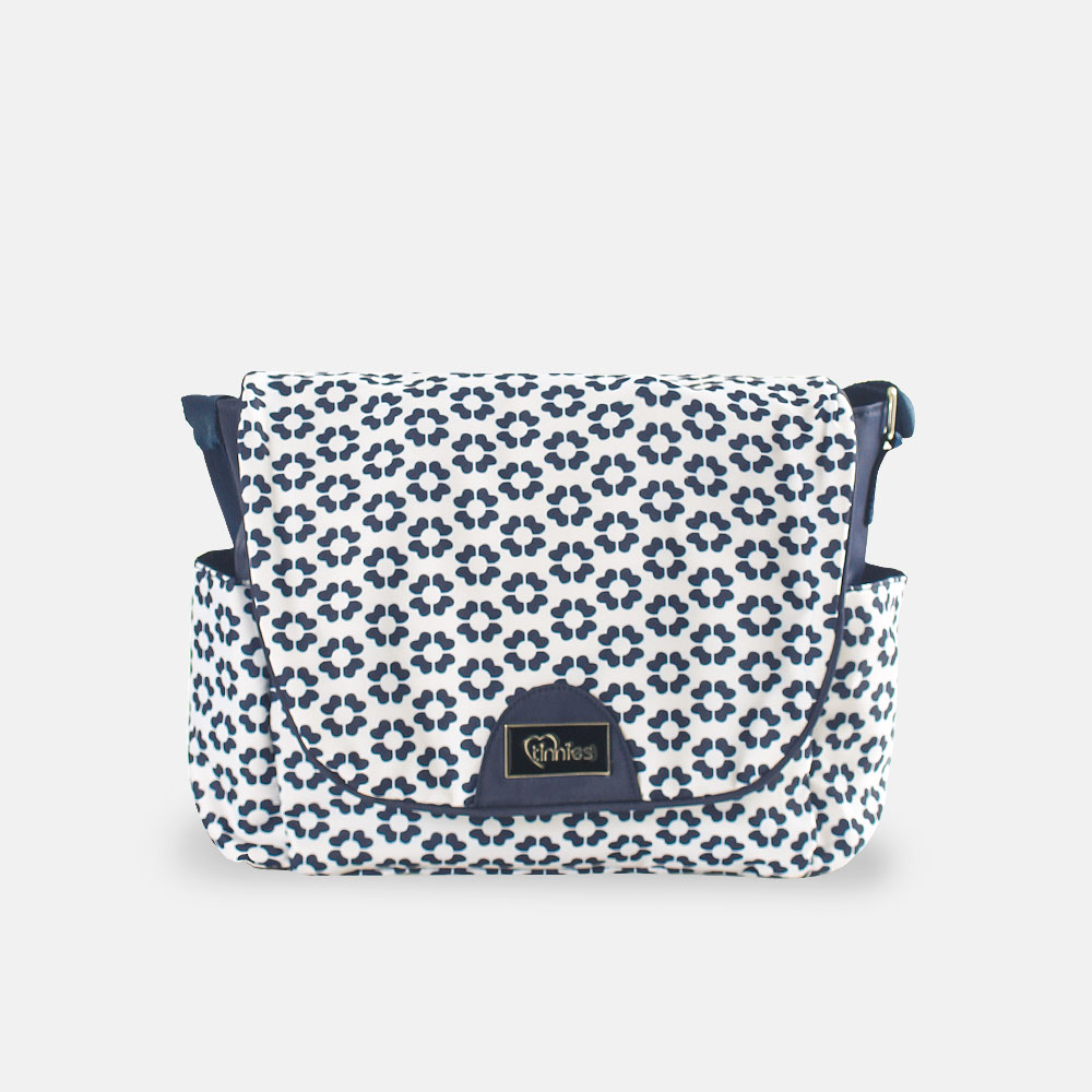 Tinnies Baby Diaper Bag Navy Floral (T5001)