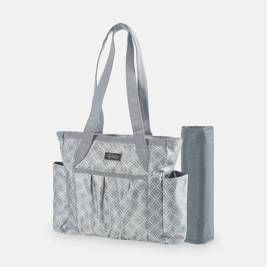 Tinnies Baby Diaper Bag Grey Printed (T5004-B)