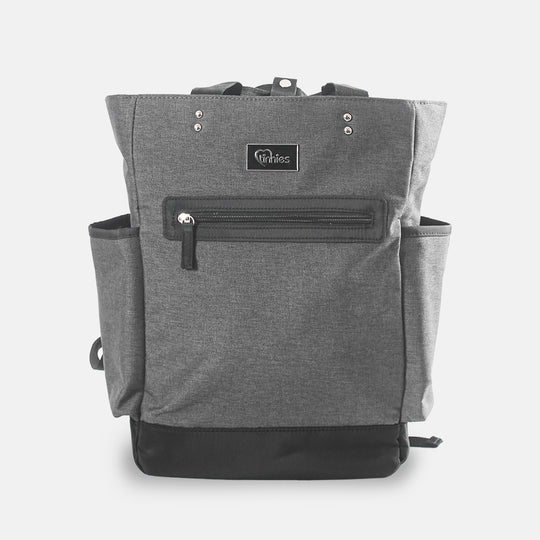 Tinnies Baby Diaper Bag Pack Minimal Textured Gray (T5006-A)
