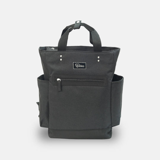 Baby Diaper Backpack Minimal Textured Black