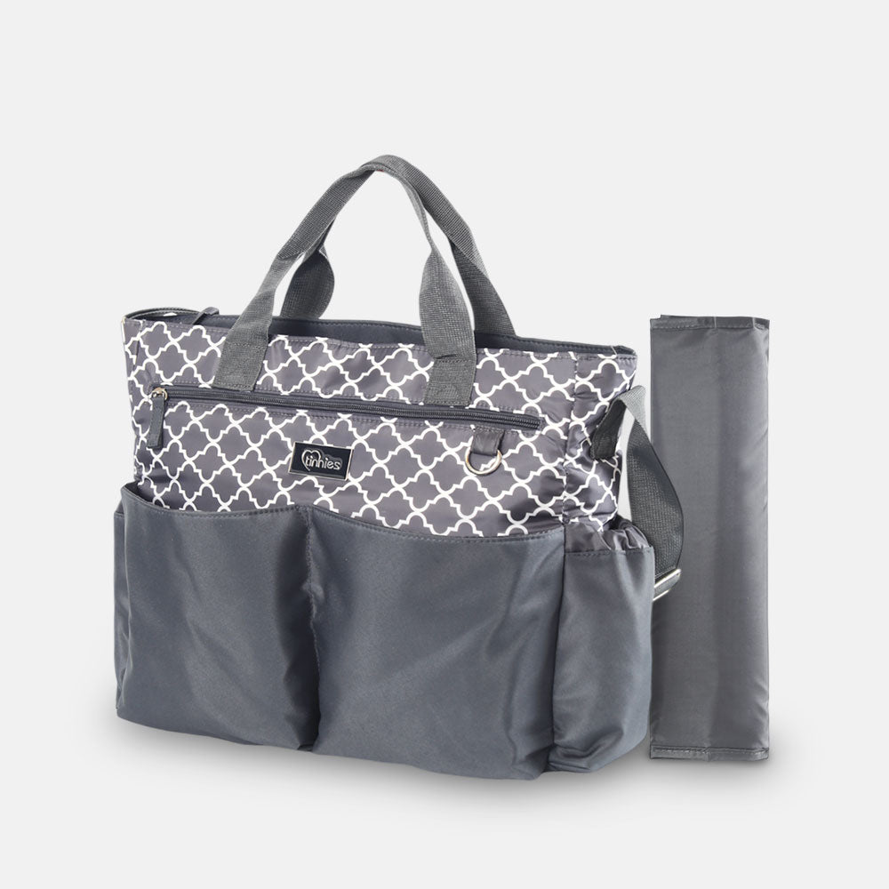 TINNIES BABY DIAPER BAG GREY