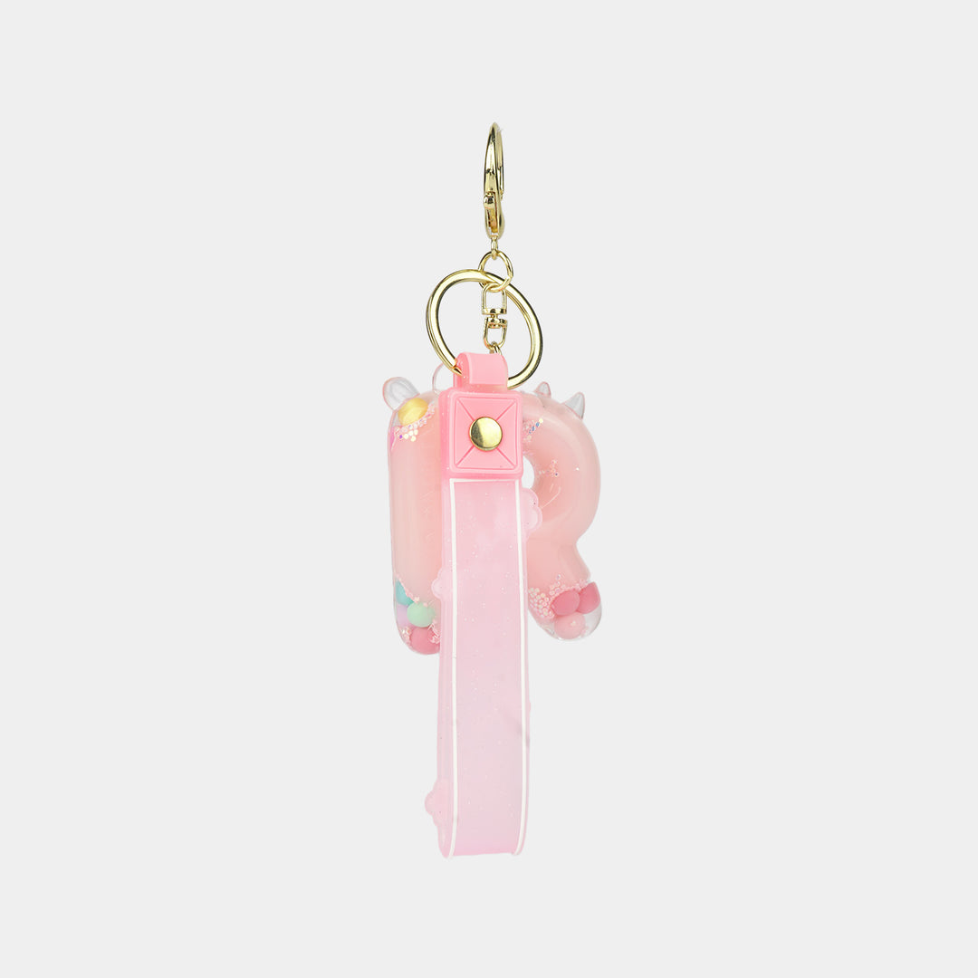 Letter Keychain with Silicone Strap