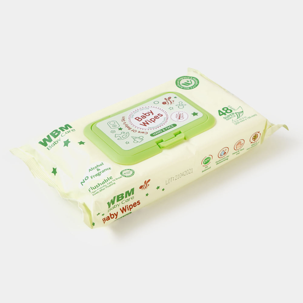WBM Flushable Baby Wipes | 48PCs