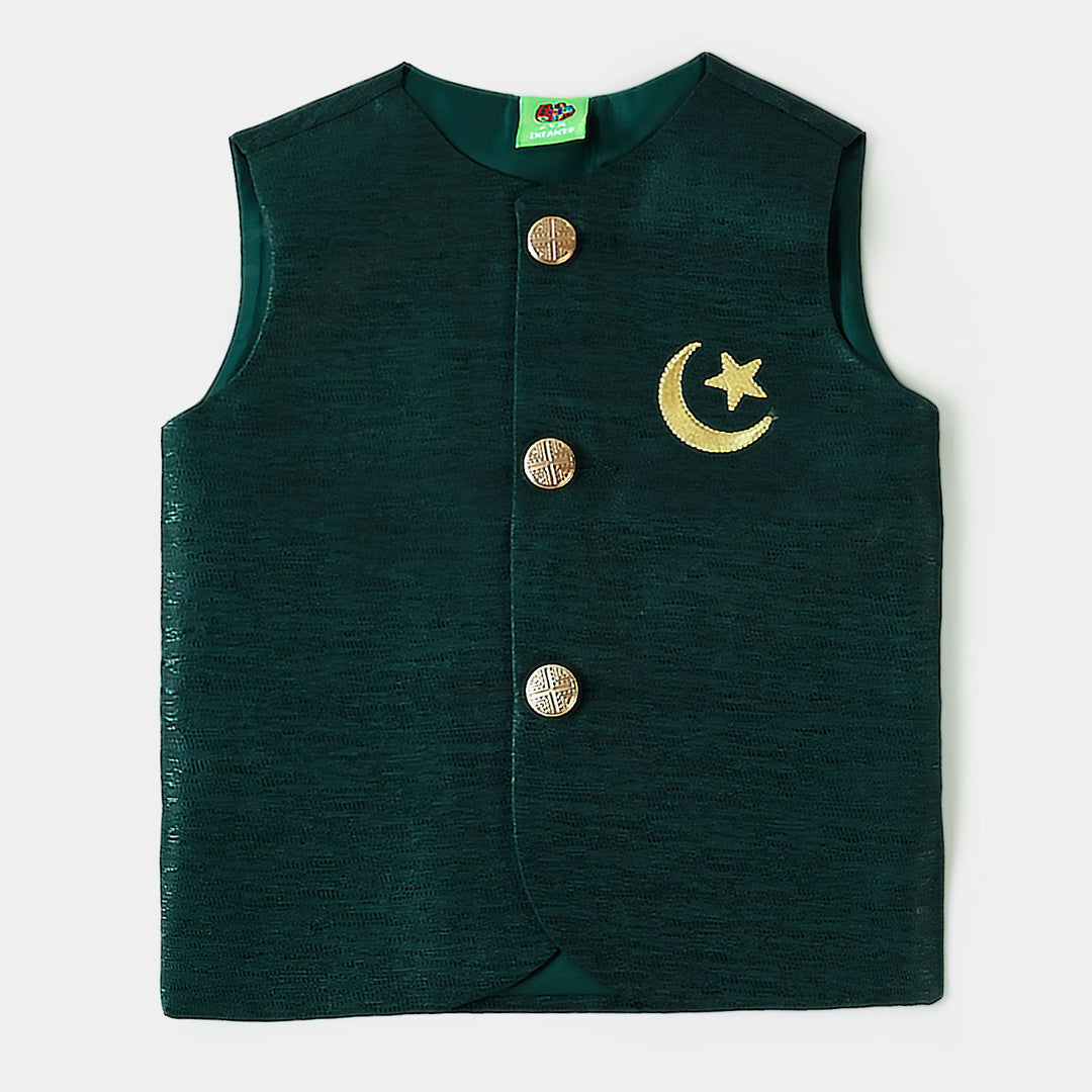 Infant Boys 3 Piece Chand Sitara Azadi - White