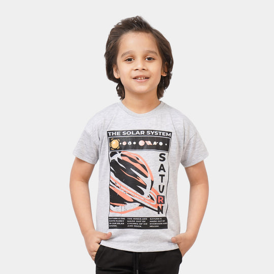 Boys Cotton T-Shirt Solar - Grey