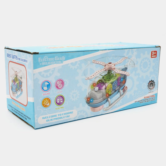 Universal Electric Gear Helicopter With Light & Music For Kids