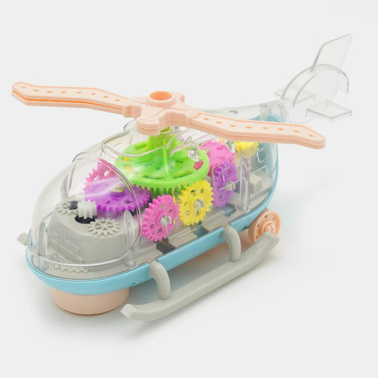 Universal Electric Gear Helicopter With Light & Music For Kids