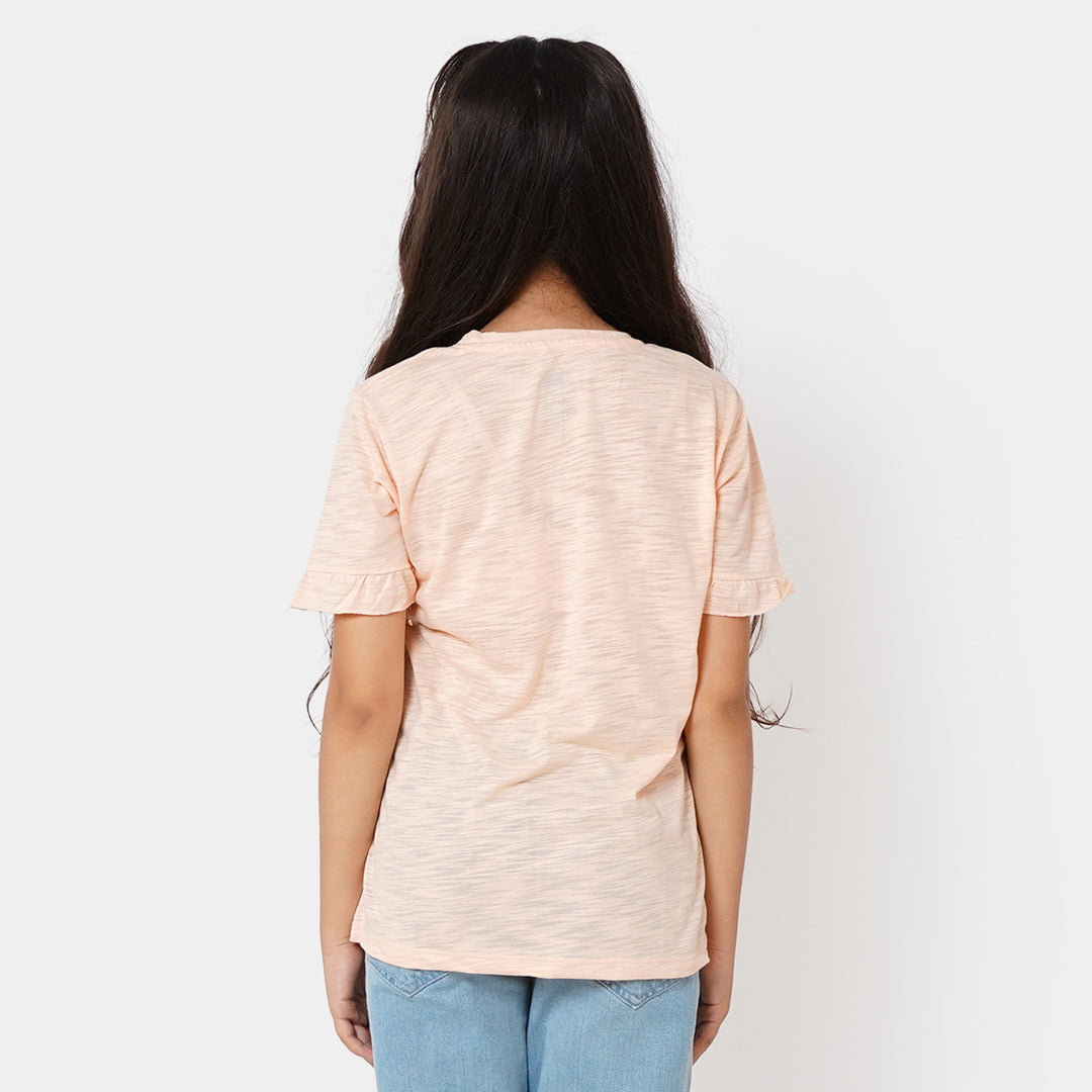 Girls T-Shirt Friends - Light Peach