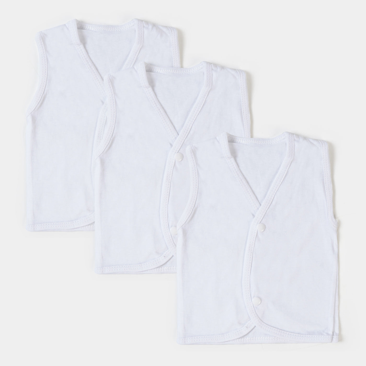 Baby Cotton Vest - 3 PCs