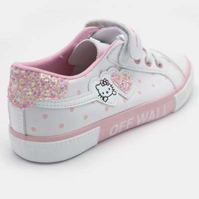 Girls Sneakers 5669-White Pink