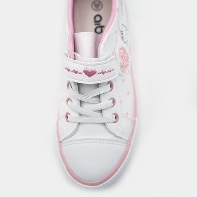 Girls Sneakers 5669-White Pink