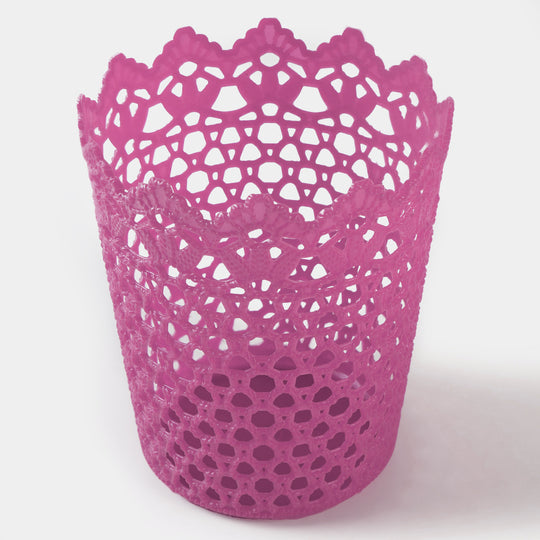 Fancy Plastic Storage Mini Basket Flower