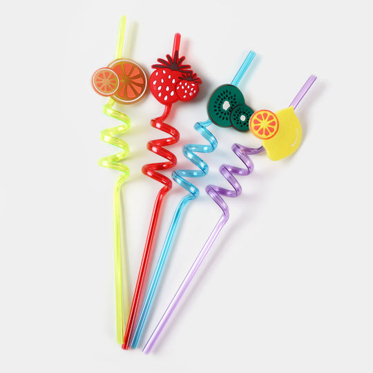 Spiral Fancy Straw 3D 4Pcs