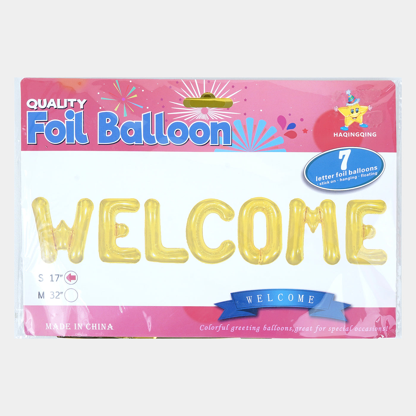 Decoration Foil Balloon Welcome