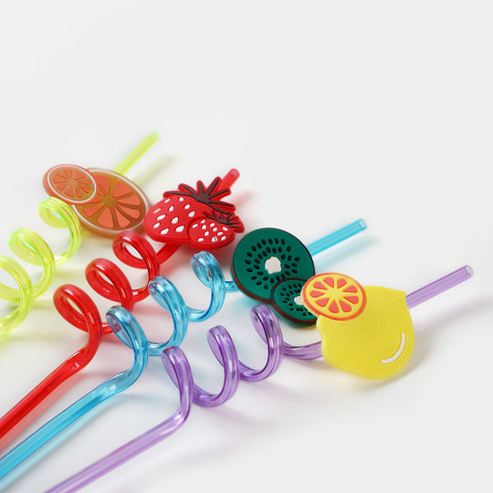 Spiral Fancy Straw 3D 4Pcs