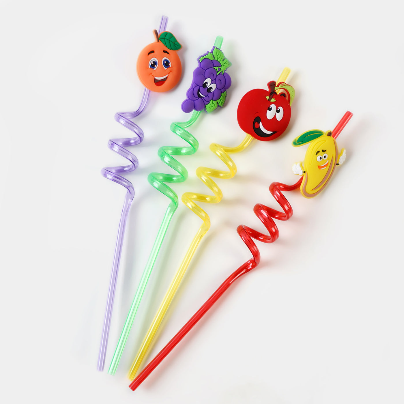 Spiral Fancy Straw 3D 4Pcs