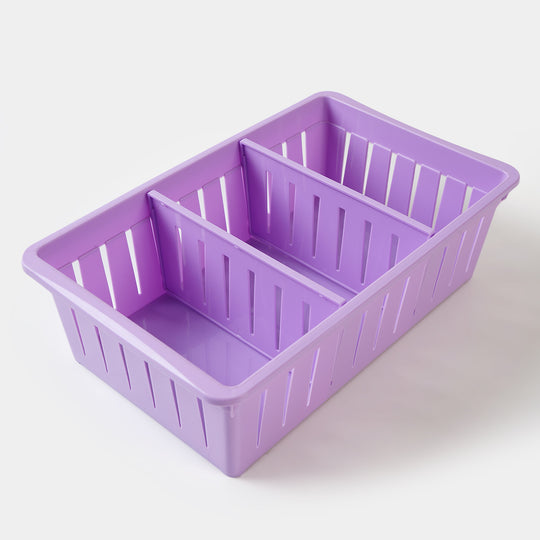 3 Partition Adjustable Plastic Basket