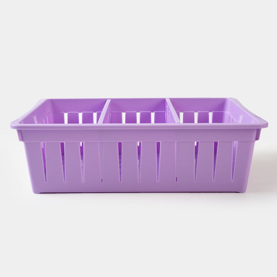 3 Partition Adjustable Plastic Basket