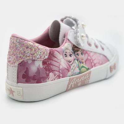 Girls Sneakers 5512-White Pink