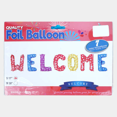 Decoration Foil Balloon Welcome