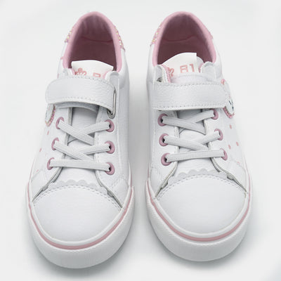 Girls Sneakers 5667-White Pink