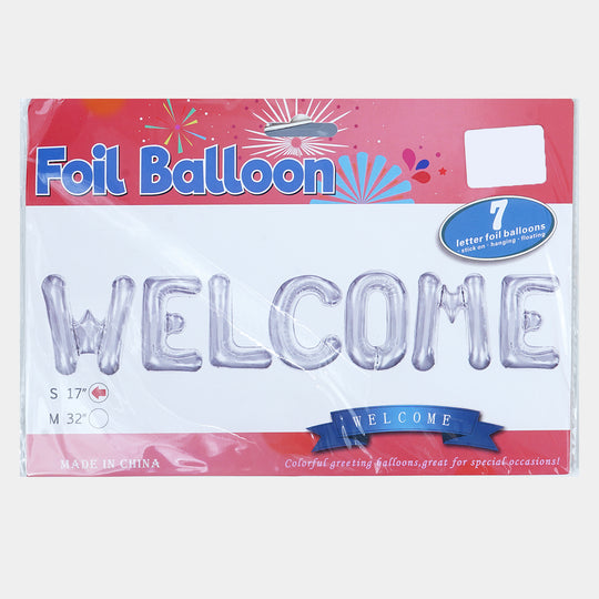 Decoration Foil Balloon Welcome