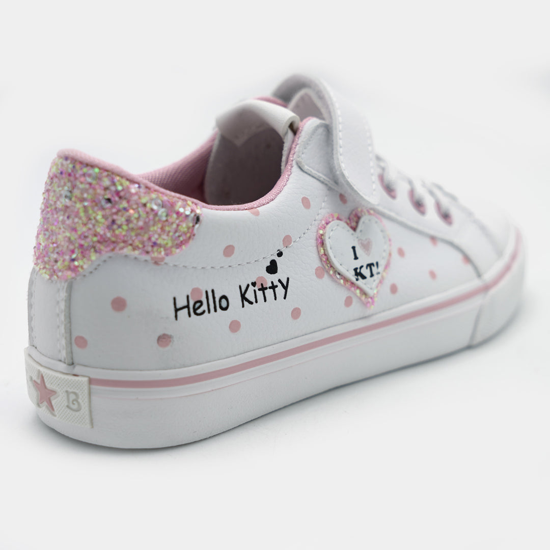 Girls Sneakers 5667-White Pink