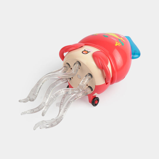 Electric Wriggling Squid Toy Light & Music