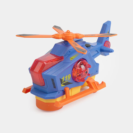 Electric Spray Helicopter Toy with Light & Sound