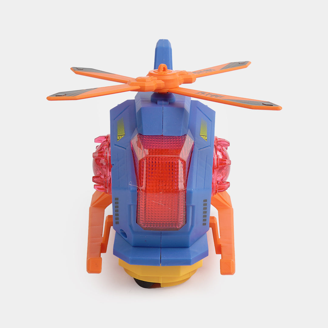 Electric Spray Helicopter Toy with Light & Sound