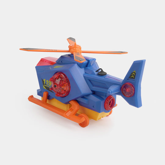 Electric Spray Helicopter Toy with Light & Sound