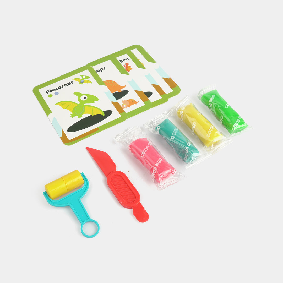 Color Clay Set Dinosaur Activity Kit