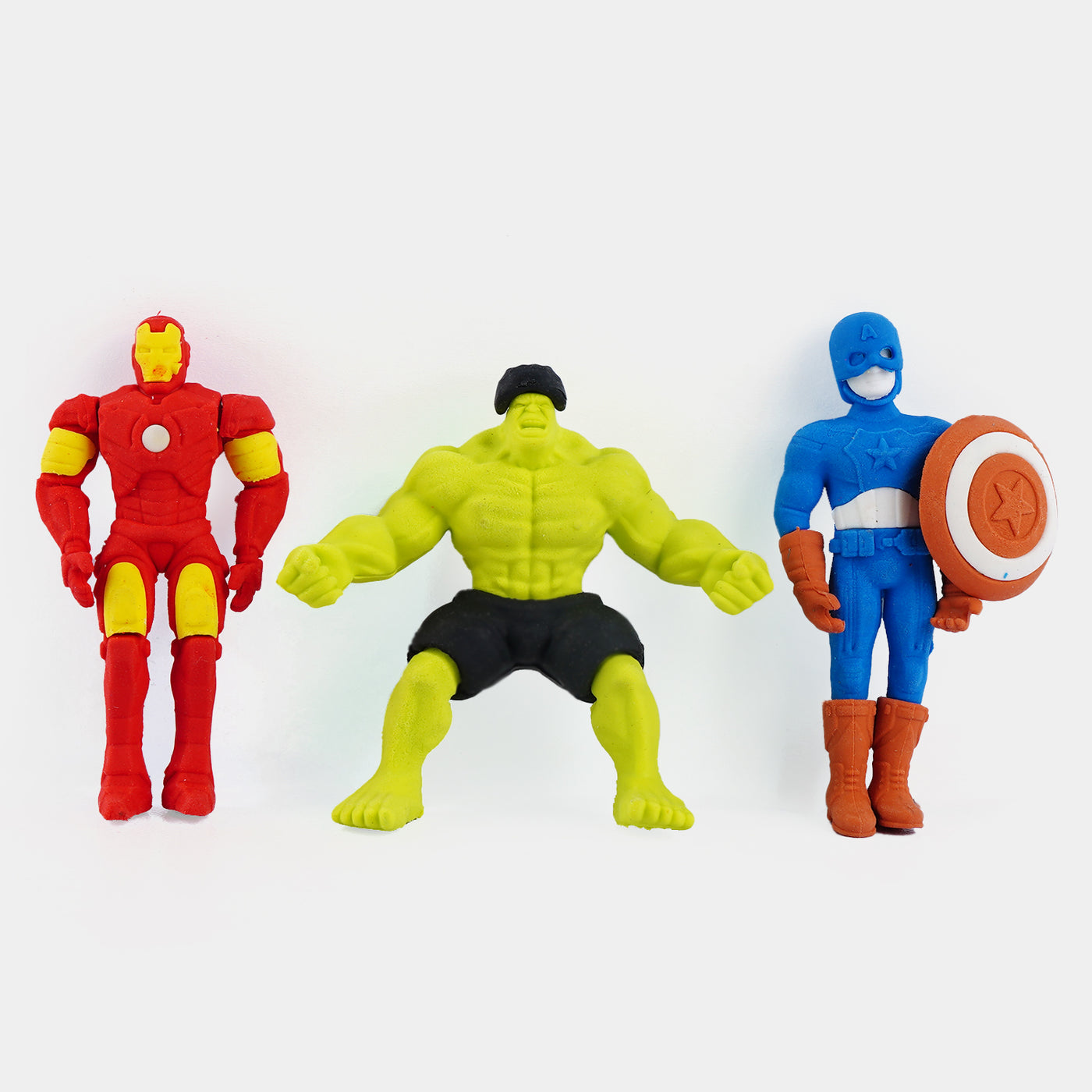 Pack of 3 Character Shaped Eraser