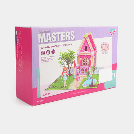 Architect Building Blocks House | 51Pcs