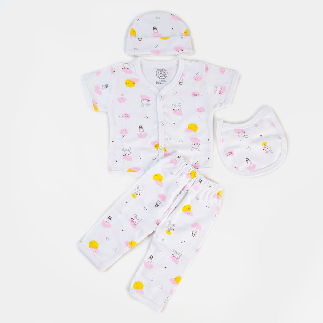 Infant Baby Cotton Summer Suit 4PCs