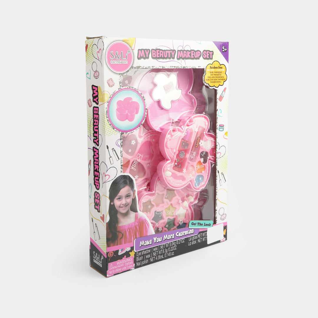 Kids Flower Makeup Set with Washable Cosmetics