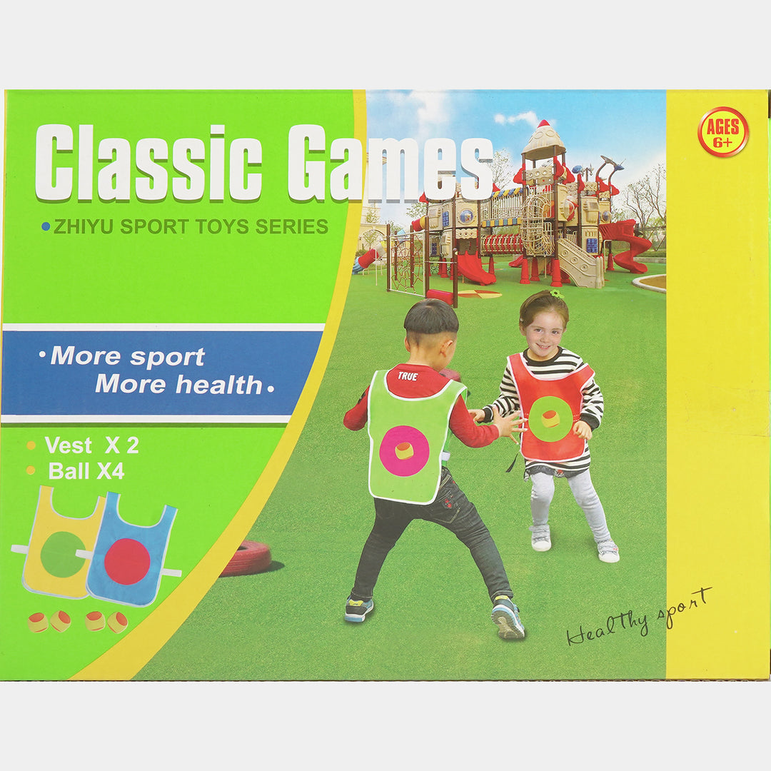 Classic Games Sticky Vest Dodgeball Set
