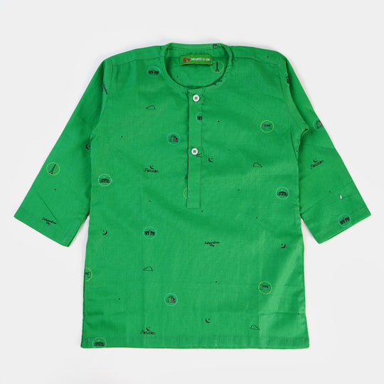 Infant Boys Kurta National Monument - Green