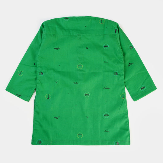 Infant Boys Kurta National Monument - Green