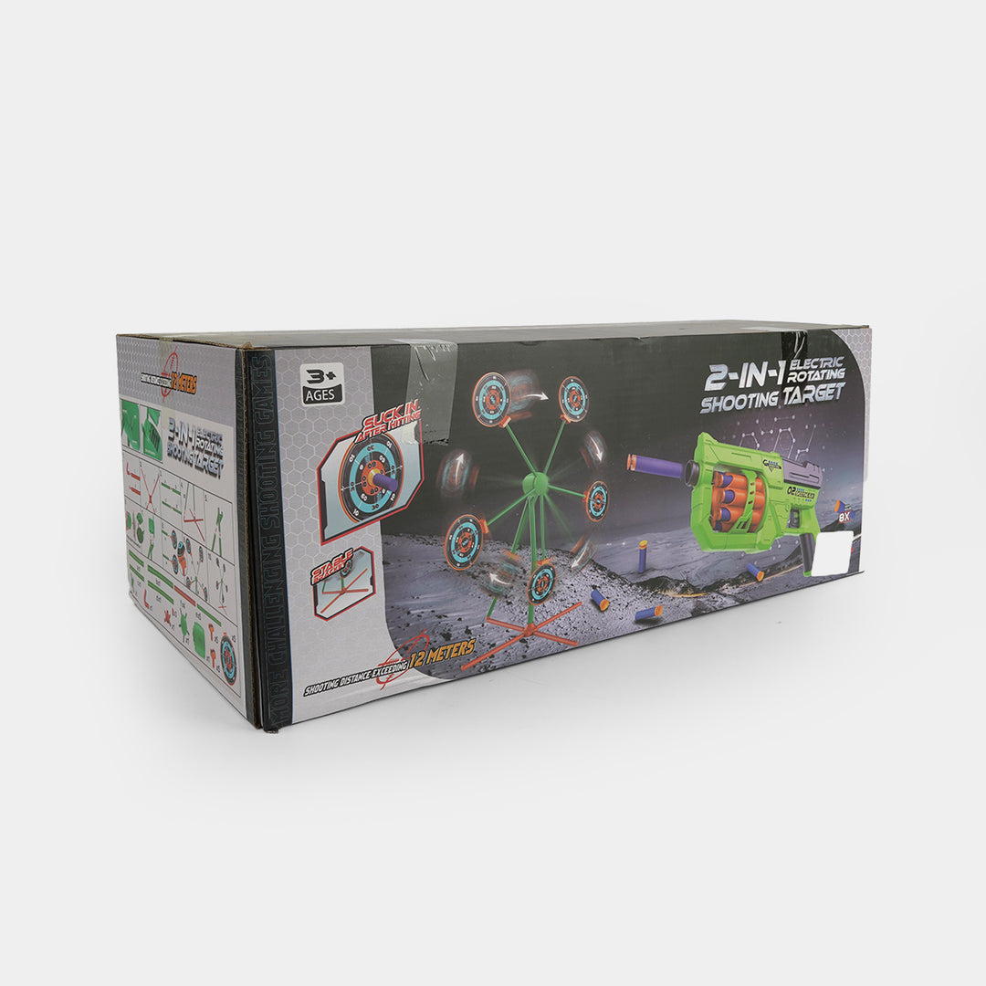 2-in-1 Electric Rotating Shooting Target Set