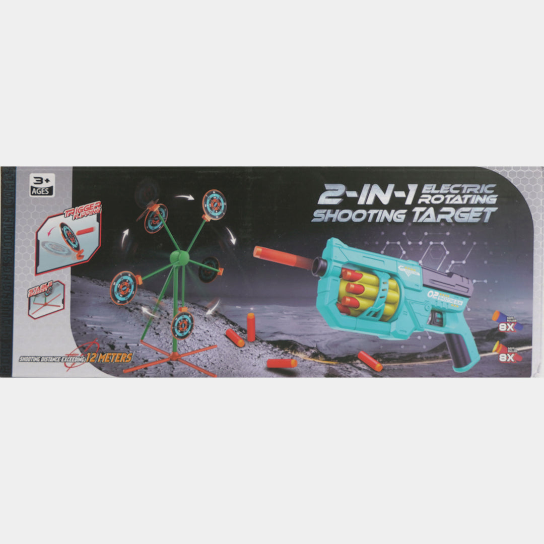 2-in-1 Electric Rotating Shooting Target Set