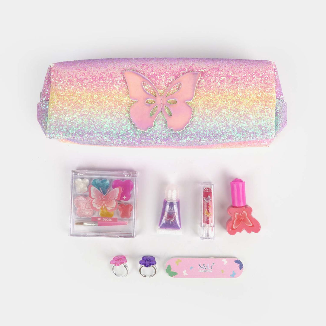 Shiny Wings Butterfly Makeup Backpack Set