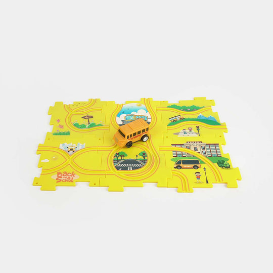 Rail Car Jigsaw DIY Puzzle Theme Track Set