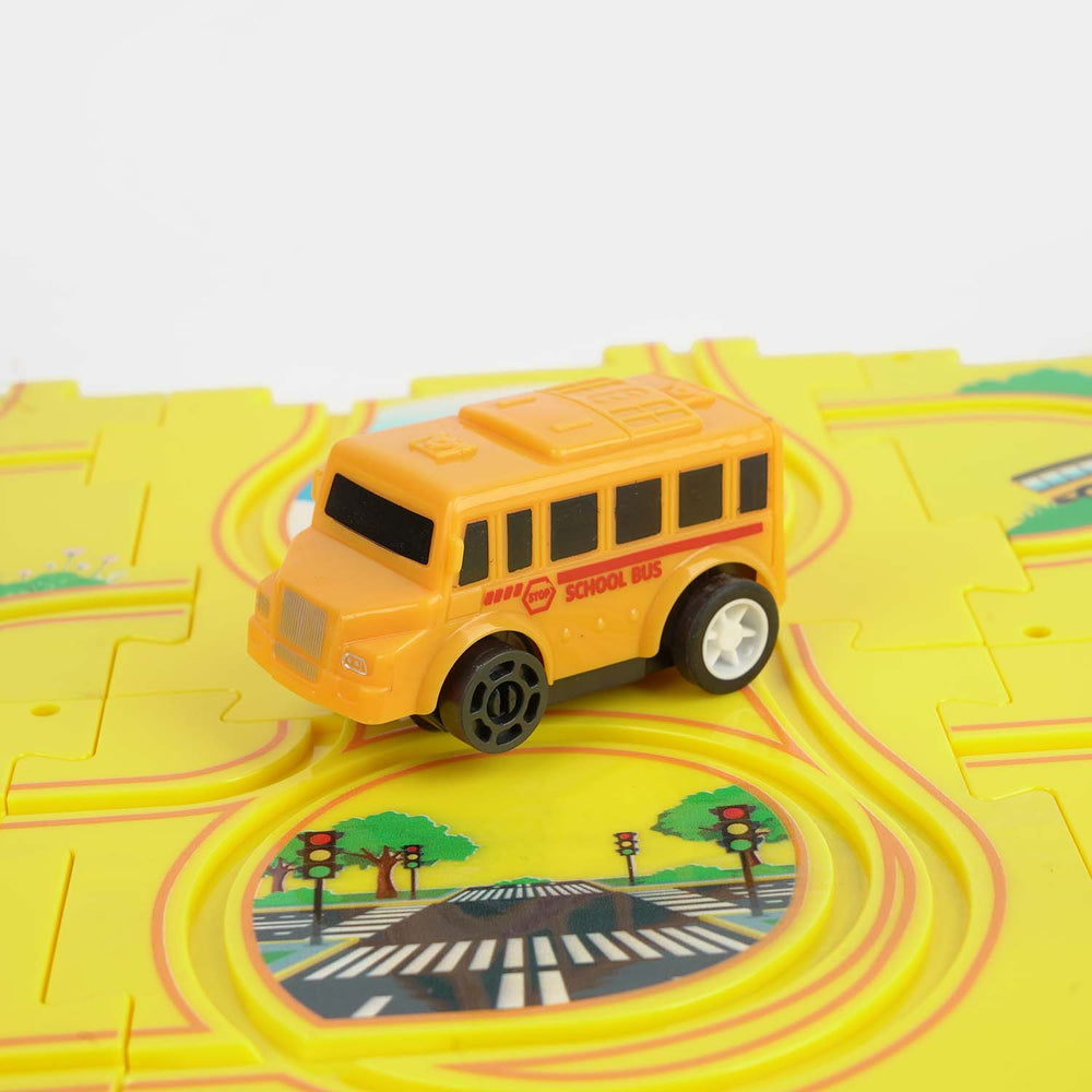 Rail Car Jigsaw DIY Puzzle Theme Track Set